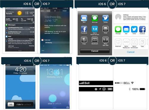 iOS 7 การออกแบบที่ถูกใจกว่า iOS 6