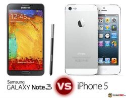 เปรียบเทียบ Samsung Galaxy Note 3 vs iPhone 5 ทั้งสเปค การออกแบบ และการใช้งาน