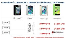 เหลือเชื่อ!!  ราคา iPhone 5S มาบุญครองอาจทะลุ 6 หมื่น