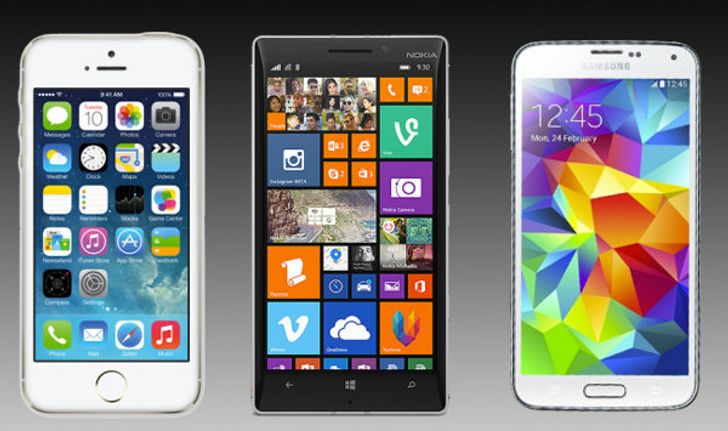 เปรียบเทียบสเปค Nokia Lumia 930 vs Samsung Galaxy S5 vs iPhone 5S