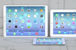 หลุดภาพ mock up iPad Pro หน้าจอ 12.9 นิ้ว