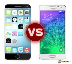 iPhone 6 vs Samsung Galaxy Alpha ลองเทียบสเปค มือถือโลหะ สูสีกันแค่ไหน