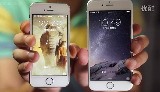 ชมคลิปพรีวิว iPhone 6 ตัวเป็นๆพร้อมเทียบขนาดกับ iPhone 5s