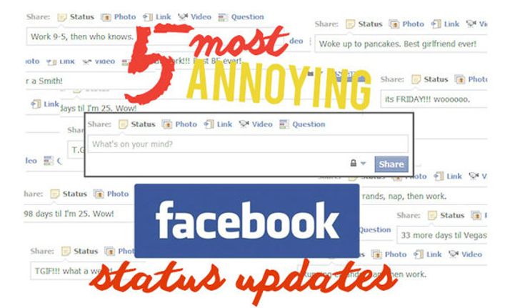 5 status น่ารำคาญที่ไม่ควรตั้งใน Facebook