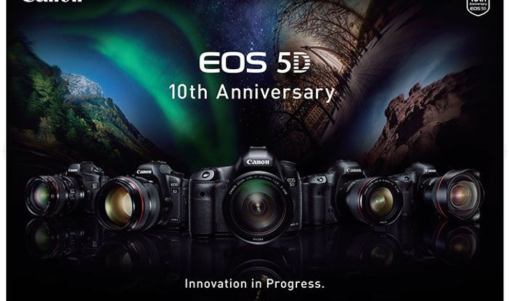 แคนนอนฉลองความสำเร็จครบรอบ 10 ปีกล้องตระกูล EOS 5D