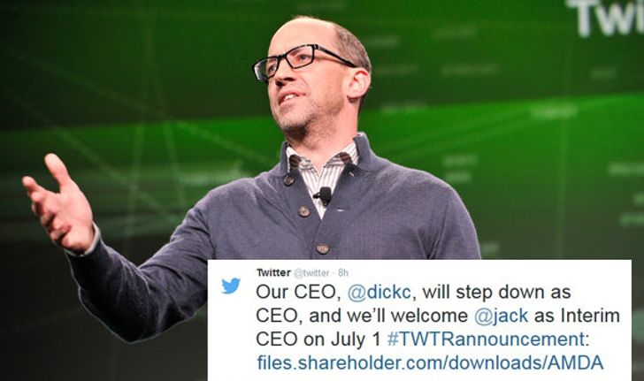 Dick Costolo CEO ของ Twitter ลาออกแล้ว