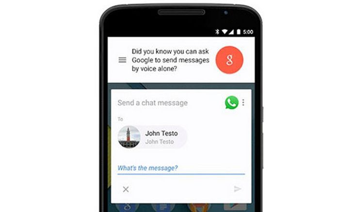 Google Now เพิ่มคำสั่งเสียงไปยัง WhatsApps, Viber และ WeChat
