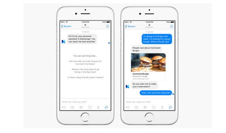 Facebook เปิตตัว M เกิดมาเพื่อช่วยคุณใน Facebook Messenger