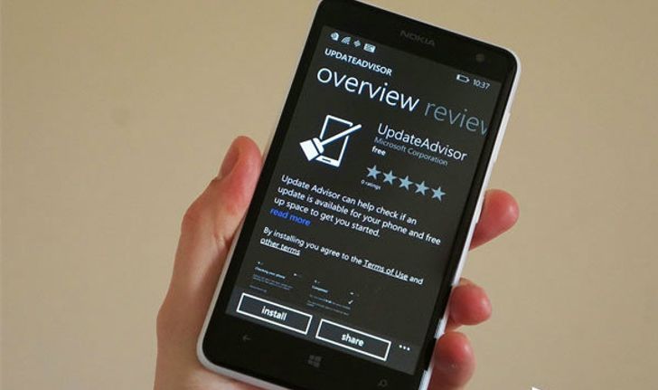 ไมโครซอฟท์ปล่อยแอพ UpdateAdvisor ช่วยเตรียม Windows Phone ให้พร้อมก่อนรับอัพเดท