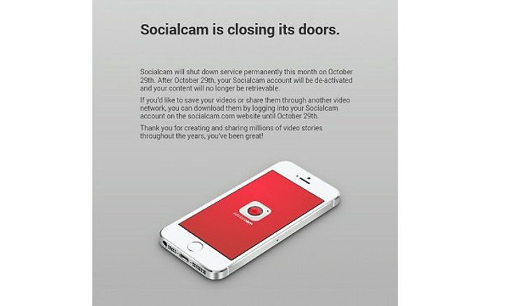 ลาก่อน Socialcam เตรียมปิดให้บริการ 29 ตุลาคมนี้