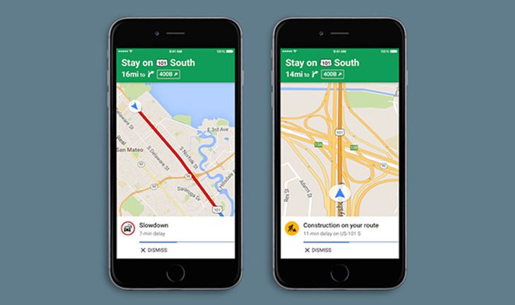 Google เพิ่มฟีเจอร์แจ้งเตือนสภาพการจราจรล่วงหน้าด้วยเสียงใน Google Maps For iOS