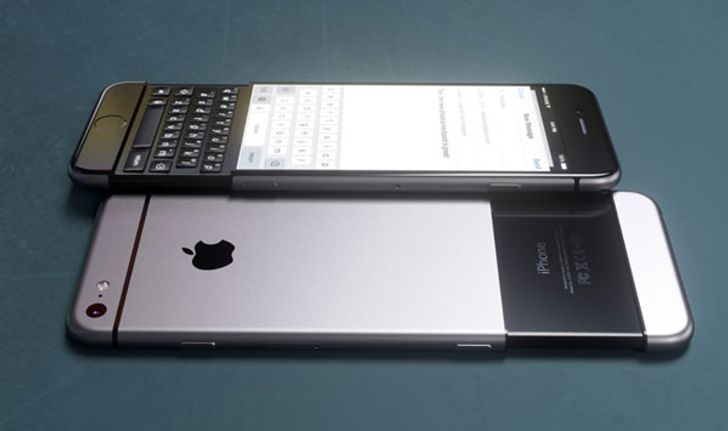 คอนเซปท์นี้มาแปลก กับ iPhone 7 มาพร้อมแป้นคีย์บอร์ด QWERTY แบบสไลด์ คล้าย BlackBerry Priv