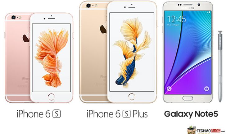 เทียบให้เห็น Galaxy Note 5 vs iPhone 6S vs iPhone 6S Plus ซื้อรุ่นไหนดี? (ที่สุด)