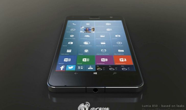 หลุดภาพเรนเดอร์ Microsoft Lumia 850 กับดีไซน์แปลกใหม่ ย้ายพอร์ต microUSB ไปไว้ด้านบน