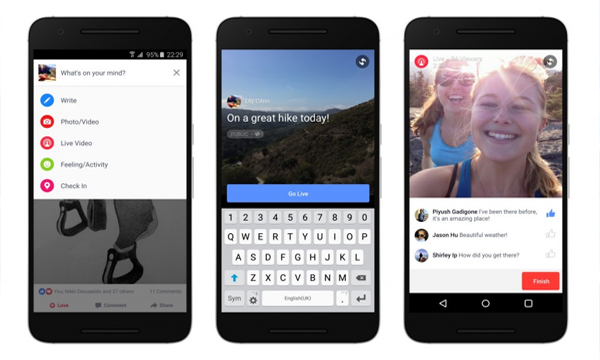 Facebook ดัน Facebook Live เต็มที่ ปรับอัลกอริธึมให้โชว์เด่น, จีบคนดังให้หันมาใช้งาน