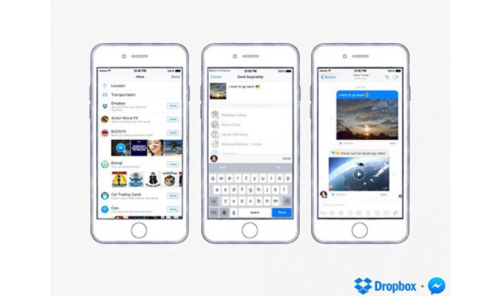 Dropbox เพิ่มความสามารถส่ง File ผ่าน Facebook Messenger ได้แล้ว