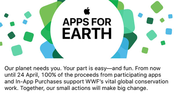 Apple เผย Apps For Earth ฉลองวันของโลก 24 เมษายน