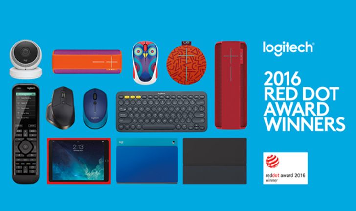 โลจิเทคสร้างสถิติใหม่ กวาดรางวัลสุดยอดการออกแบบ ‘Red Dot 2016 Product Design Awards’ สูงสุด 9 รางวัล