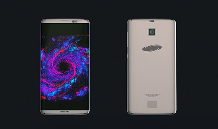 ยลโฉมภาพ Samsung Galaxy S8 Concept สุดล้ำยุคและมี Projector หลังเครื่อง