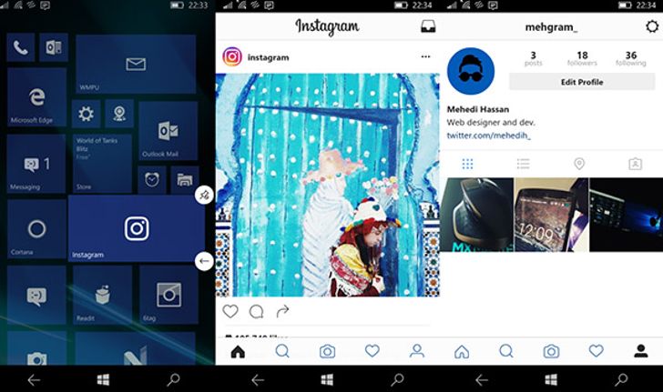 Instagram ใจดีปล่อย Update โลโก้และหน้าตาใหม่ให้กับ Windows 10 Mobile