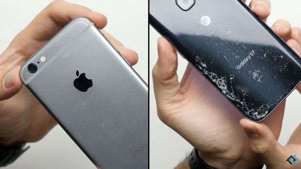 ทดสอบ Drop Test ระหว่าง Galaxy S7 กับ iPhone 6S เรือธงรุ่นไหนแข็งแกร่งกว่า