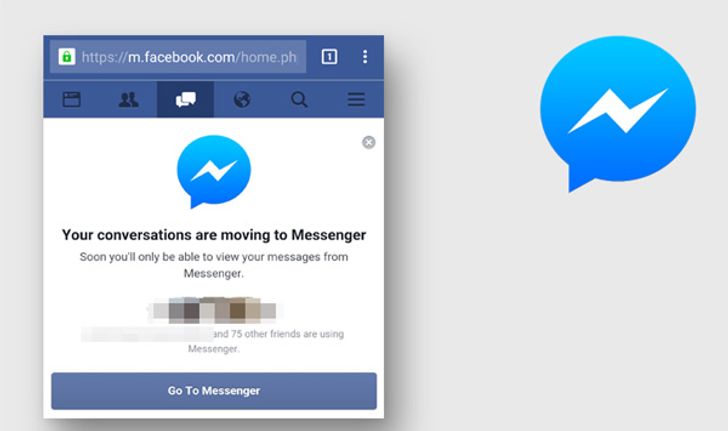 Facebook กลับมาบังคับให้โหลดแอปส์ Messenger เมื่อสนทนาผ่านเว็บบนมือถือ
