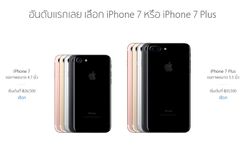 เผยราคา iPhone 7 และ iPhone 7 Plus จาก Apple Online Store ในประเทศไทย เริ่มต้น 26,500 บาท