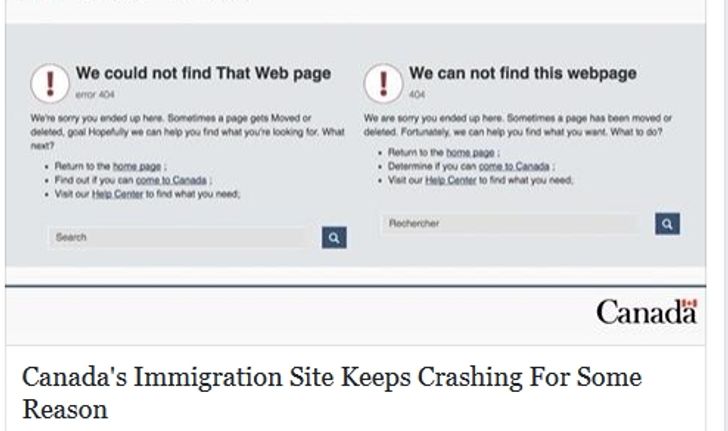 เว็บไซต์ตรวจคนเข้าเมืองแคนาดาล่ม คาดชาวอเมริกันเข้าดูข้อมูล เตรียมย้ายประเทศ