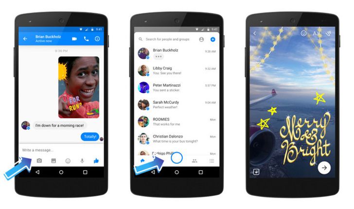 Facebook Messenger ปรับปรุงฟีเจอร์กล้องใหม่ให้ดูใช้งานได้มากขึ้น