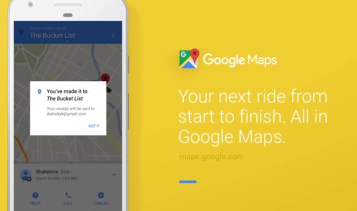Google เพิ่มความสะดวก กดเรียก Uber ผ่าน Google Map ได้เลย