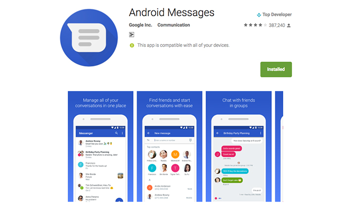 Google เปลี่ยนชื่อ Messages เป็น Android Messages กันคนสับสนเรื่องชื่อ