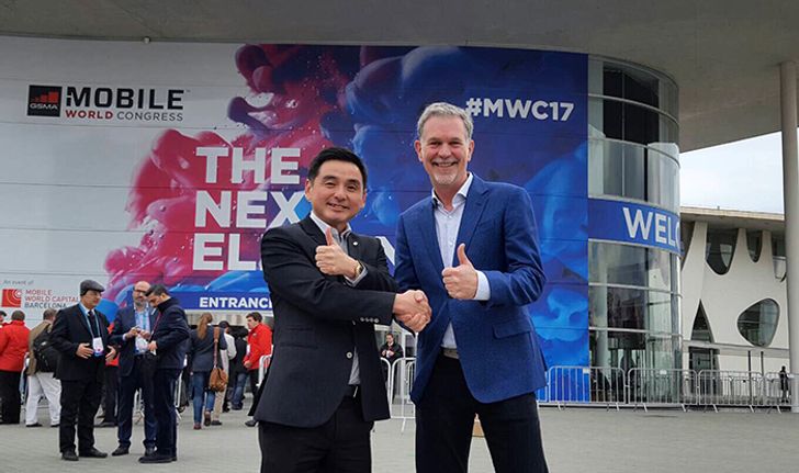 เอไอเอส จับมือ Netflix ประกาศพันธมิตร ในงาน Mobile World Congress 2017