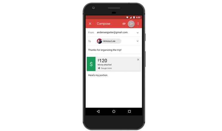 Google เพิ่ม ความสะดวกสำหรับคนใช้ Android โอนเงินผ่าน Gmail ได้แล้ววันนี้