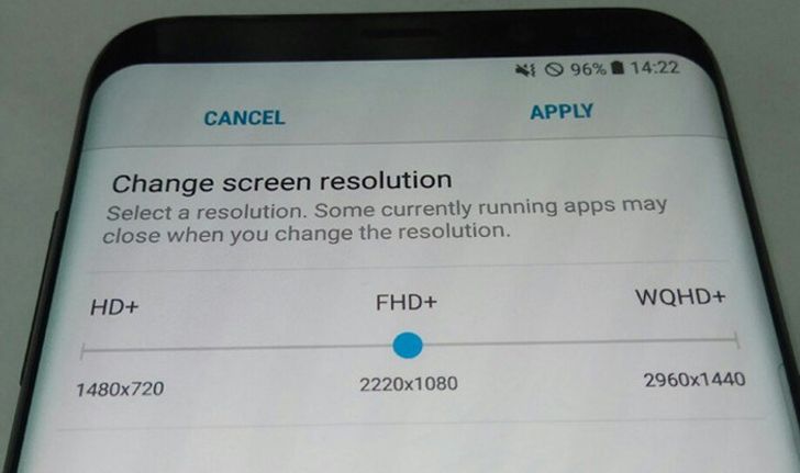 เผยความละเอียดของหน้าจอ Samsung Galaxy S8 ยังคงปรับได้ เริ่มที่ Full HD+