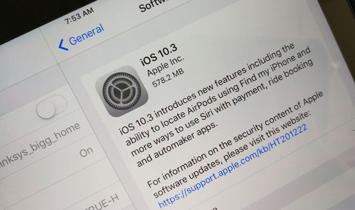 Apple ปล่อย iOS 10.3 พร้อมกับลูกเล่นที่ขนมาอย่างหนัก