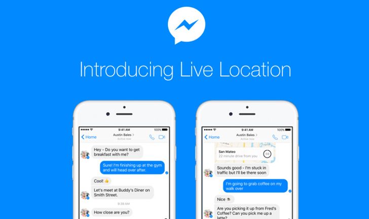 ﻿Facebook เพิ่มฟีเจอร์ Live Location ตามทั้งเพื่อนและสามีผ่าน Messenger ได้แล้ววันนี้