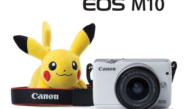 บ็อกซ์เซ็ตใหม่มาแล้ว!! แคนนอน EOS M10 พร้อมที่รัดสายคล้องคอ “ปิกาจู”