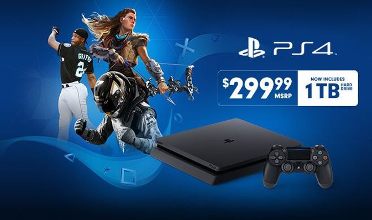 เครื่อง PS4 Slim 1 TB ลดราคาเหลือ 299 เหรียญเท่ากับตัว 500GB