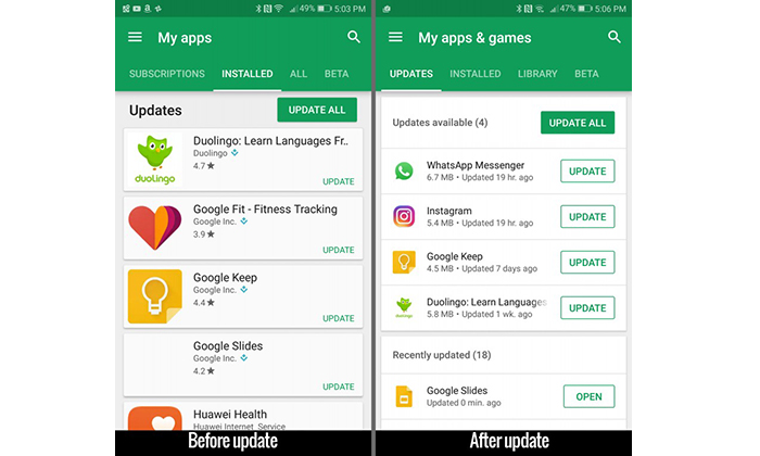 Google Play Store อัปดทหน้าตาใหม่จัดการ Apps ง่ายกว่าเดิม
