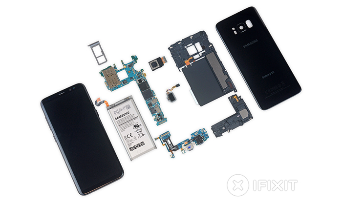 Ifixit แกะ Samsung Galaxy S8 และ S8 + ซ่อมง่ายกว่าหรือไม่ต้องดู