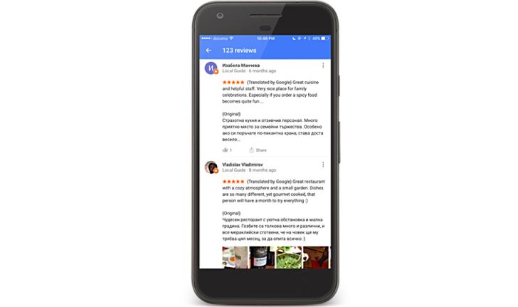 Google Maps สามารถแปลภาษารีวิวของสถานที่ต่าง ๆ ในที่เดียว