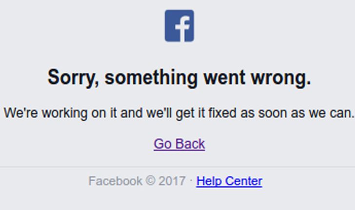 [UPDATE] Facebook ล่มทั่วเอเชียแปซิฟิกและออสเตรเลีย ขึ้นหน้า Error