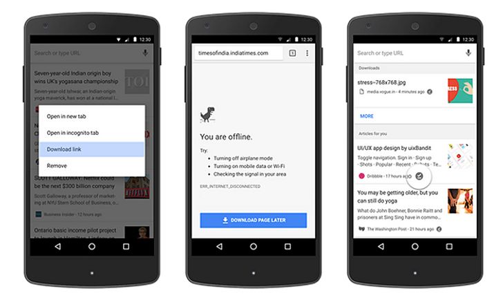 Chrome เพิ่มฟีเจอร์ดาวน์โหลดหน้าเว็บไว้ดูแบบออฟไลน์บน Android ให้ใช้งานง่ายขึ้น