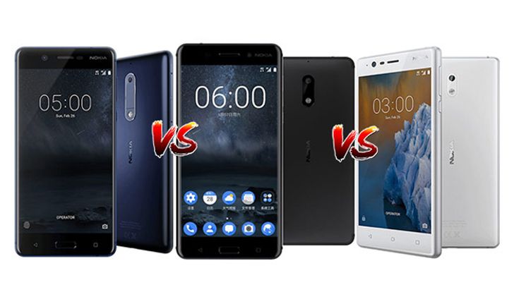 เปรียบเทียบ Nokia 6, Nokia 5 และ Nokia 3 สมาร์ทโฟนแอนดรอยด์ต้อนรับการกลับมาของ Nokia