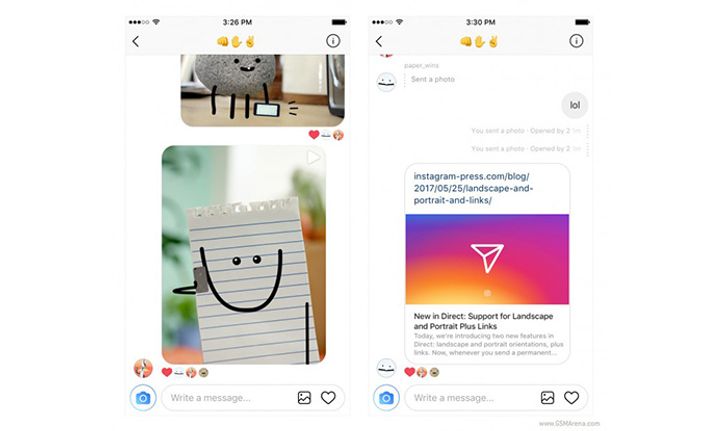 Instagram เพิ่มลูกเล่นทั้ง ภาพแบบ Landscape, Portrait และโชว์ Link Preview ใน Direct Message ได้แล้ว