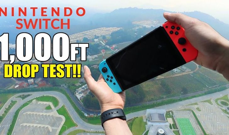 มาดูการทดสอบ Nintendo Switch แบบสุดโหดด้วยการโยนจากที่สูง 1,000 ฟุต