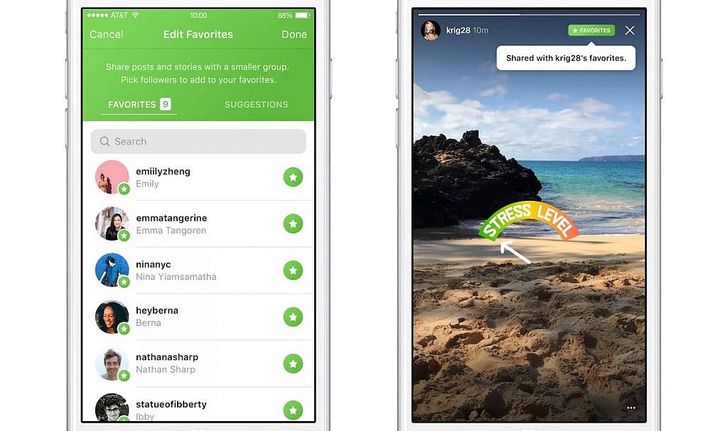 Instagram เริ่มทดสอบฟีเจอร์ Favourites เลือกแชร์โพสต์ให้เห็นได้เฉพาะกลุ่ม