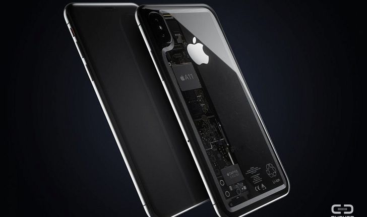 เรียกน้ำย่อย ยลโฉมคอนเซ็ปต์ iPhone 8 สุดล้ำฝาหลังโปร่งแสงงามหยด