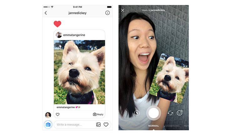 Instagram เปิดฟีเจอร์ใน Direct ให้คุณโต้ตอบด้วย รูป หรือ วีดีโอได้แล้ว