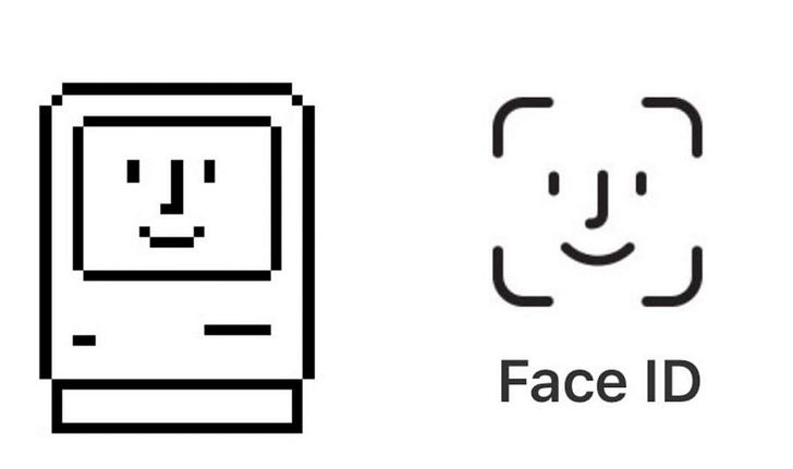 เผยที่มาโลโก้ Face ID มาจากไอคอน Happy Mac ในเครื่อง Macintosh ยุค 80